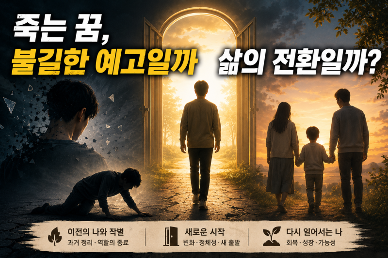 죽는 꿈 해몽 50가지｜·죽었다 살아나는 꿈·총이나 칼에 맞아 죽는 꿈·은 뒤 천국 같은 곳에....