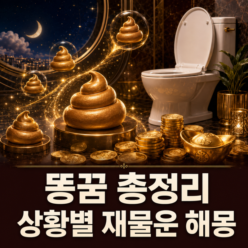 똥꿈 총정리｜똥을 보거나 싸는 상황별 재물운 해몽