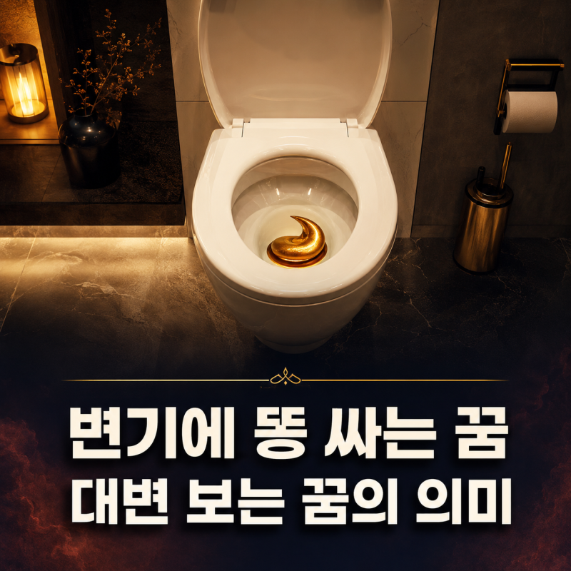 변기에 똥을 싸거나 대변을 보는 꿈의 의미