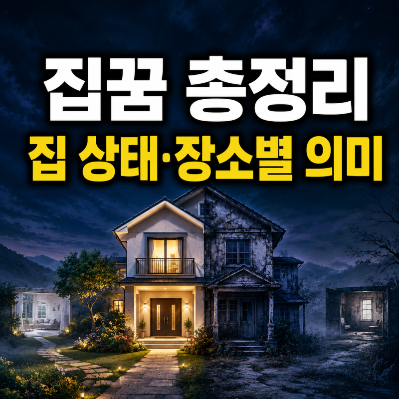 집꿈 총정리｜집의 상태와 장소에 따른 해몽