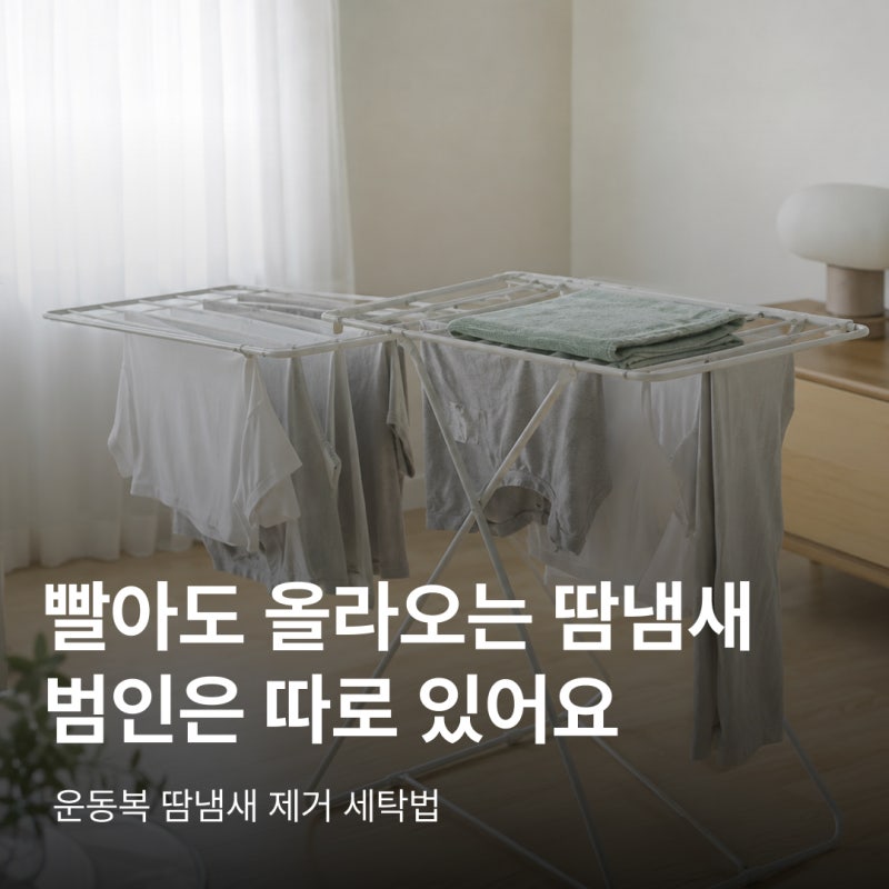 옷 땀냄새 제거, 빨아도 냄새가 다시 올라오는 이유 | 운동복 땀냄새 제거 세탁법