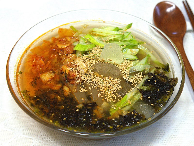 도토리묵사발 레시피 냉면육수 활용 도토리묵 요리 데치는 시간