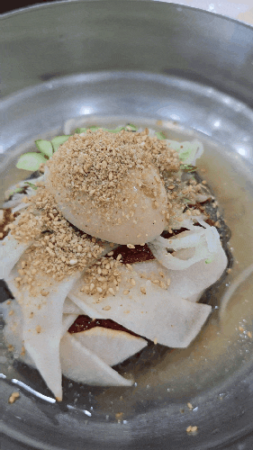 [여수맛집] 몇 번을 찾아도 만족스러운, 여수 올 때마다 들르는 곳 금성칡냉면 미평점