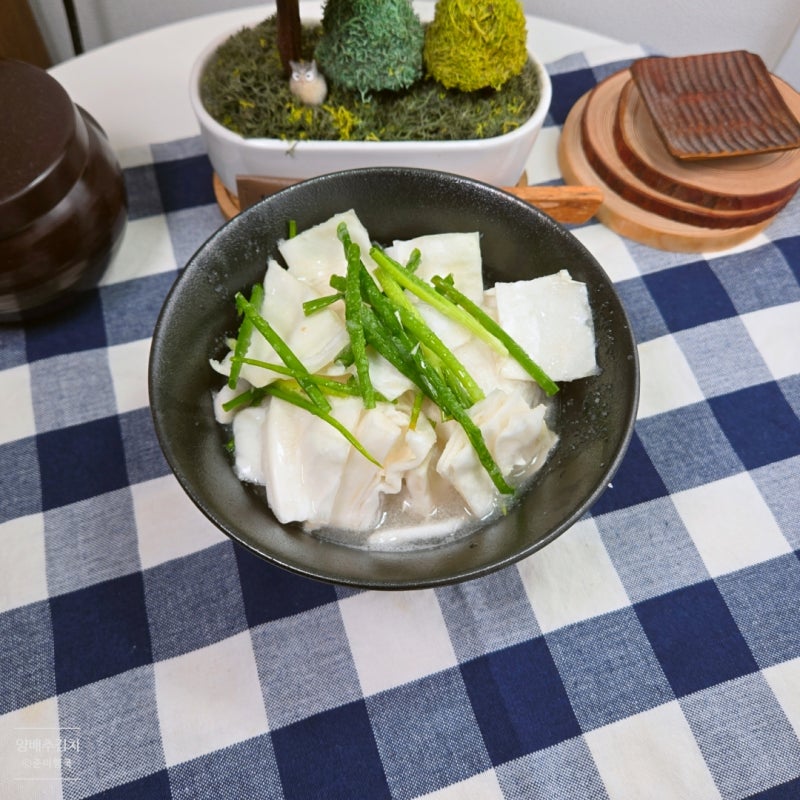 여름 시원한 양배추 물김치 담그는법 요리 레시피
