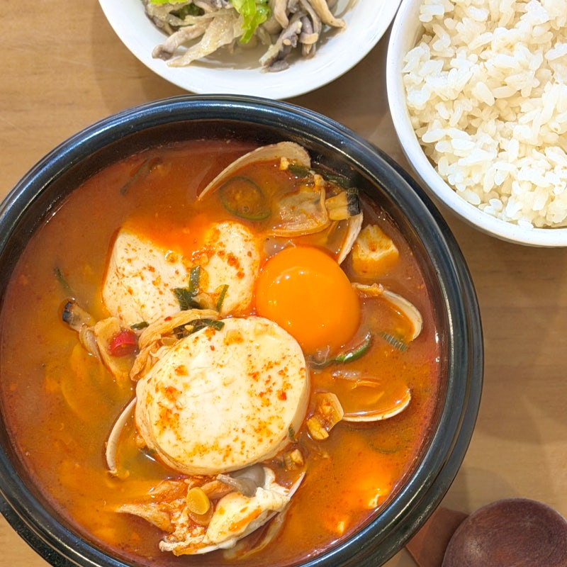 바지락 순두부찌개 레시피 해물순두부찌개 양념 바지락 요리
