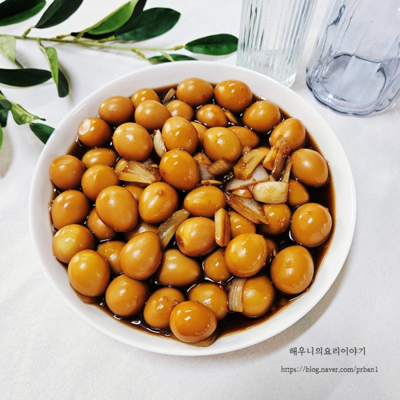 메추리알 장조림 만들기 급식대가 비법! 깐메추리알 요리