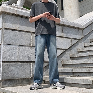남자 단가라 반팔 티셔츠 코디 여름에 잔스트라이프 반팔을 입는 이유