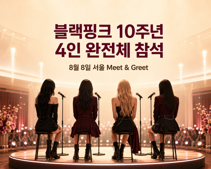 BLACKPINK's 10th Anniversary Event: All 4 Members Confirmed for August 8th, Full Recap of the 40-Fan Event