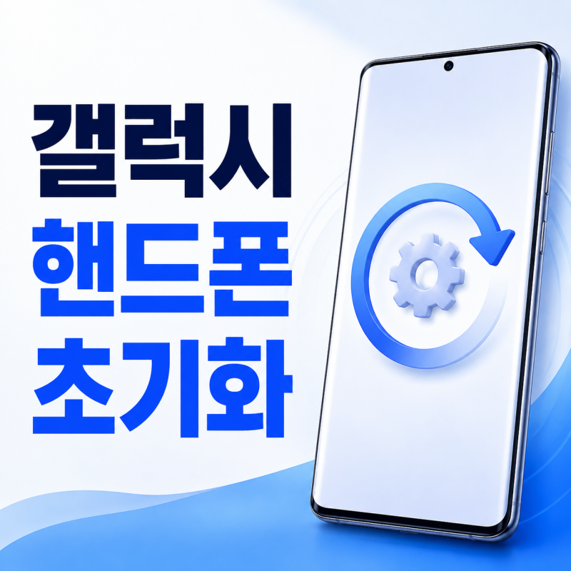 갤럭시 핸드폰 초기화 방법, 설정 앱과 버튼 공장초기화 차이