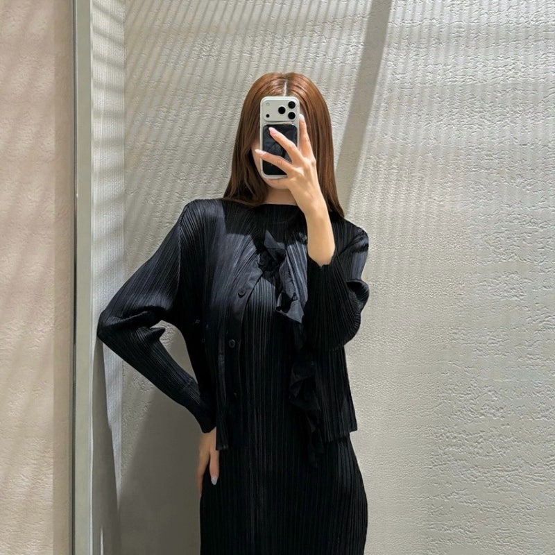 신세계 대구 피네플리츠 팝업 구매 후기ㅣ블랙 프릴 숏 가디건