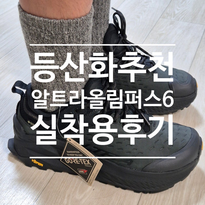 등산화 추천 알트라 올림퍼스6 하이크로우 GTX 실착용후기 사이즈 착화감 총정리