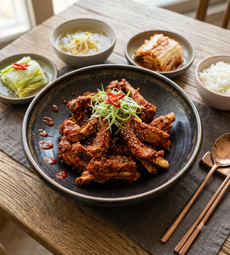 실패 없는 매콤 쪽갈비찜 레시피!집에서도 식당처럼 만드는 비법
