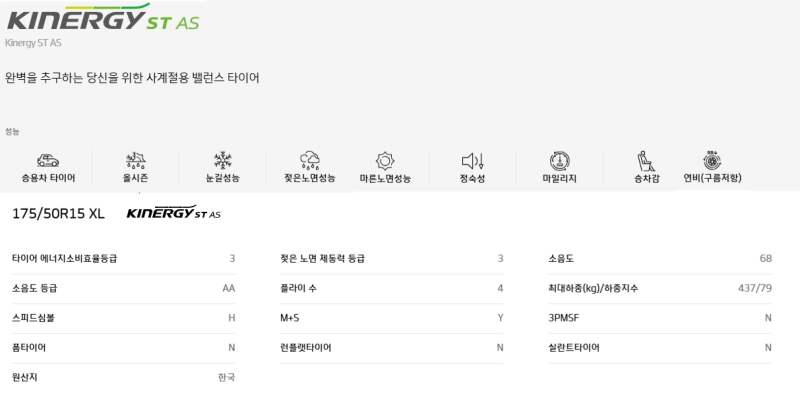 기아 레이 차량 타이어 추천 적정 공기압