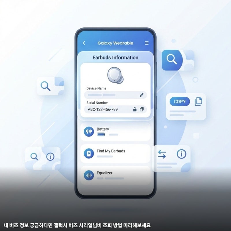 내 버즈 정보 궁금하다면 갤럭시 버즈 시리얼넘버 조회 방법 따라해보세요