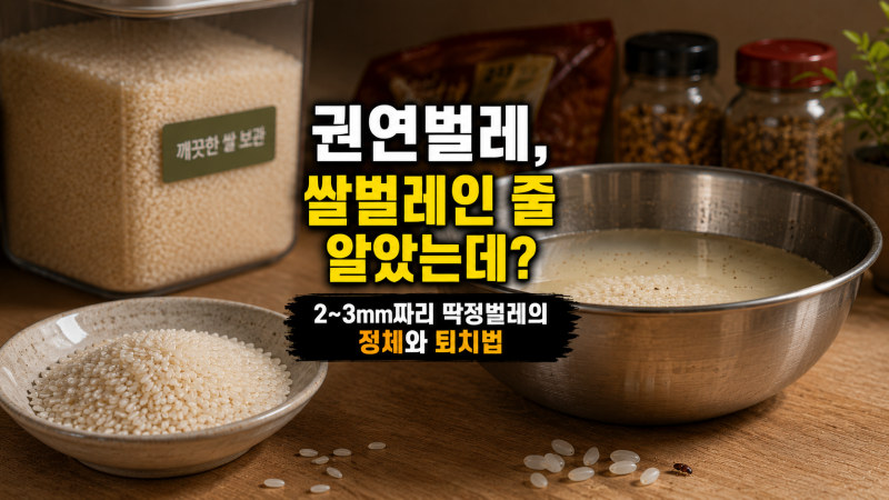 권연벌레, 쌀벌레인 줄 알았는데? 퇴치가 생각보다 좀 다릅니다