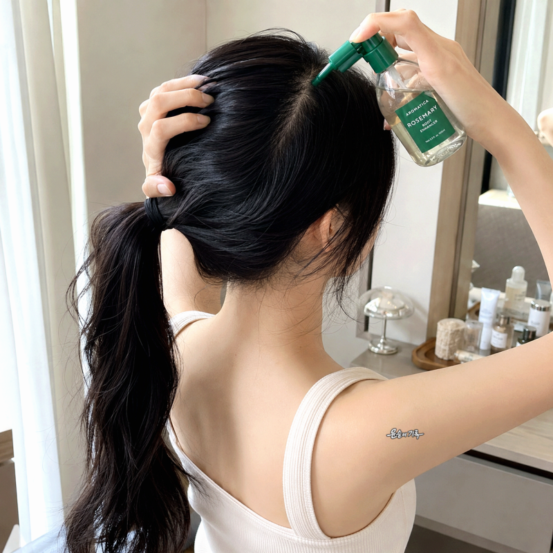 아로마티카 로즈마리 루트 인핸서 100ml+리필 100ml, 여름 두피 쿨링감과 산뜻한 사용감