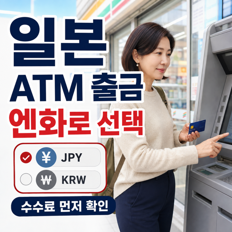 네이버페이 트래블카드 일본 ATM 출금｜세븐은행 엔화 선택·수수료
