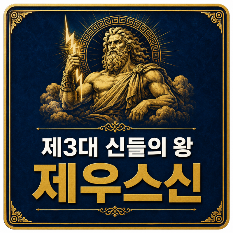 제3대 신의왕ㅡ제우스(Zeus)신 탄생 배경, 아내, 그리고 자녀들 상세 설명.