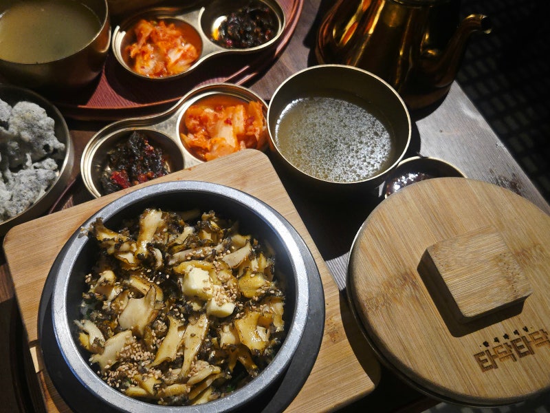한남동 리움미술관 맛집 타닥타닥 솥밥 더룸 한남 데이트 몸보신은 여기