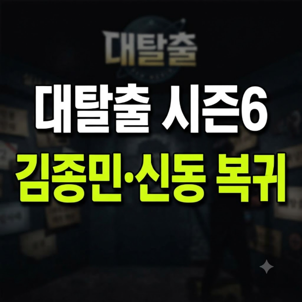 대탈출 시즌6 언제 방영할까? 강호동 하차설·새 멤버 정리