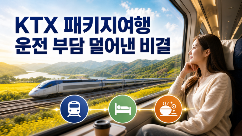 KTX 가성비 기차여행 상품 인기, 1박2일 패키지가 뜨는 이유