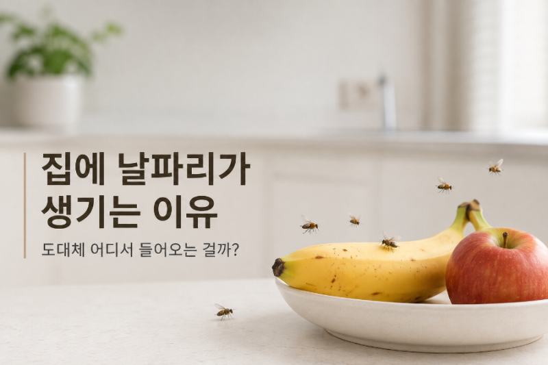 집에 날파리가 생기는 이유, 도대체 어디서 들어오는 걸까?