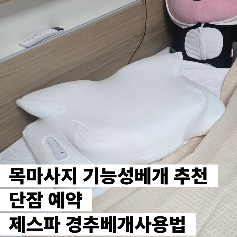 목마사지 기능성베개 추천 단잠 예약 제스파 경추베개사용법