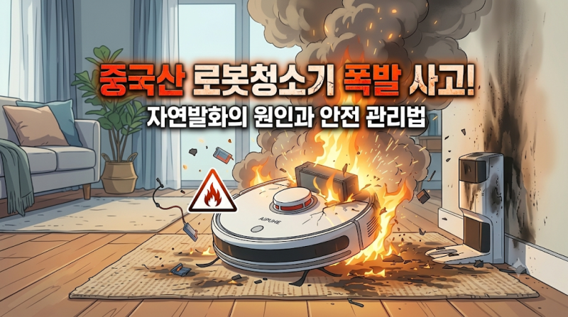 [생활이슈] 우리 집 이모님 로봇청소기가 폭발한다? 중국산 로봇청소기 화재·자연발화 실제 ....