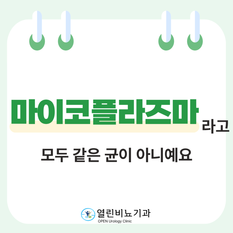 마이코플라즈마 제니탈리움과 호미니스, 같은 균일까요?