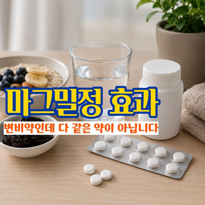 마그밀정 효과 정말 변비에 도움될까? 복용법과 부작용