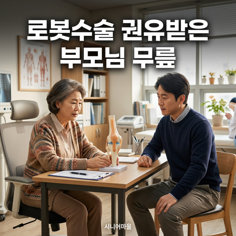 부모님 무릎에 로봇수술 권유받으셨다면 — 일반 인공관절 수술과 무엇이 다른가