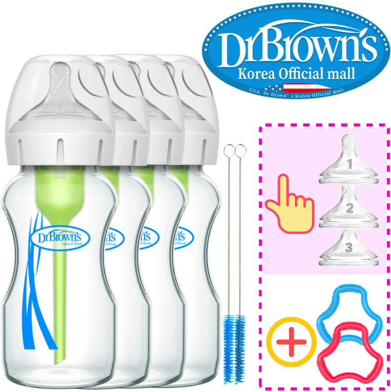 아기 배앓이 없는 젖병 추천 - 닥터브라운 와이드넥 내로우넥 실사용 후기