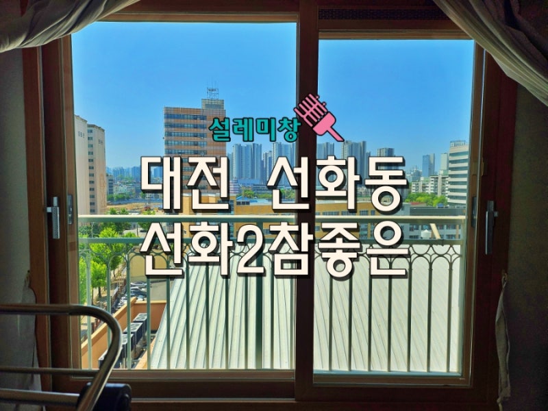 대전 아파트 창문 청소, 거실창 삭제급 투명함? Ft.선화동 참좋은