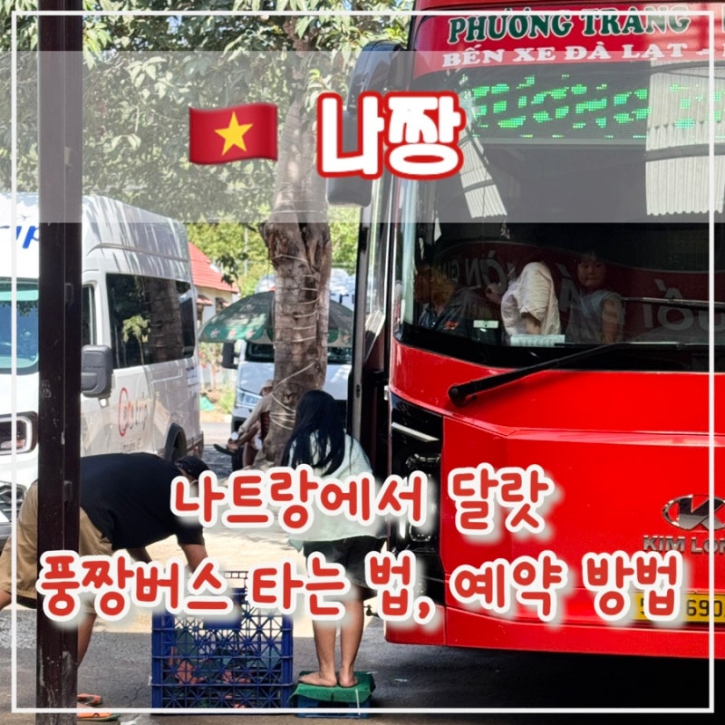 나트랑에서 달랏 풍짱 버스 예약 방법, 타는 곳