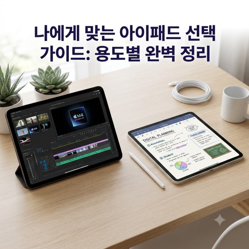 나에게 맞는 아이패드 선택 가이드: 용도별 완벽 정리