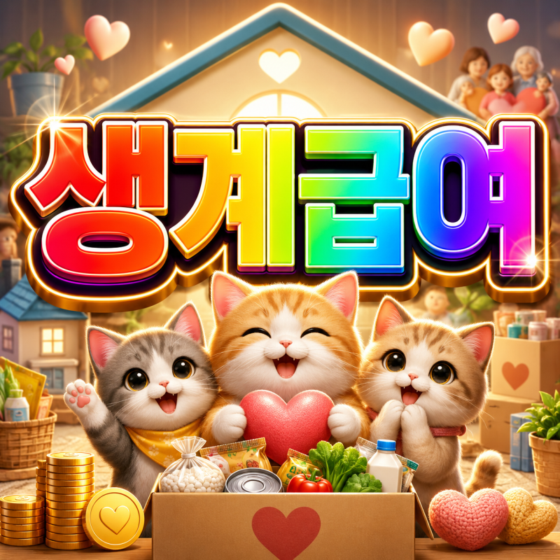 2026 생계급여 1인 최대 82만 556원·4인 최대 207만 8316원, 소득·재산 기준부터 신청방법은!?