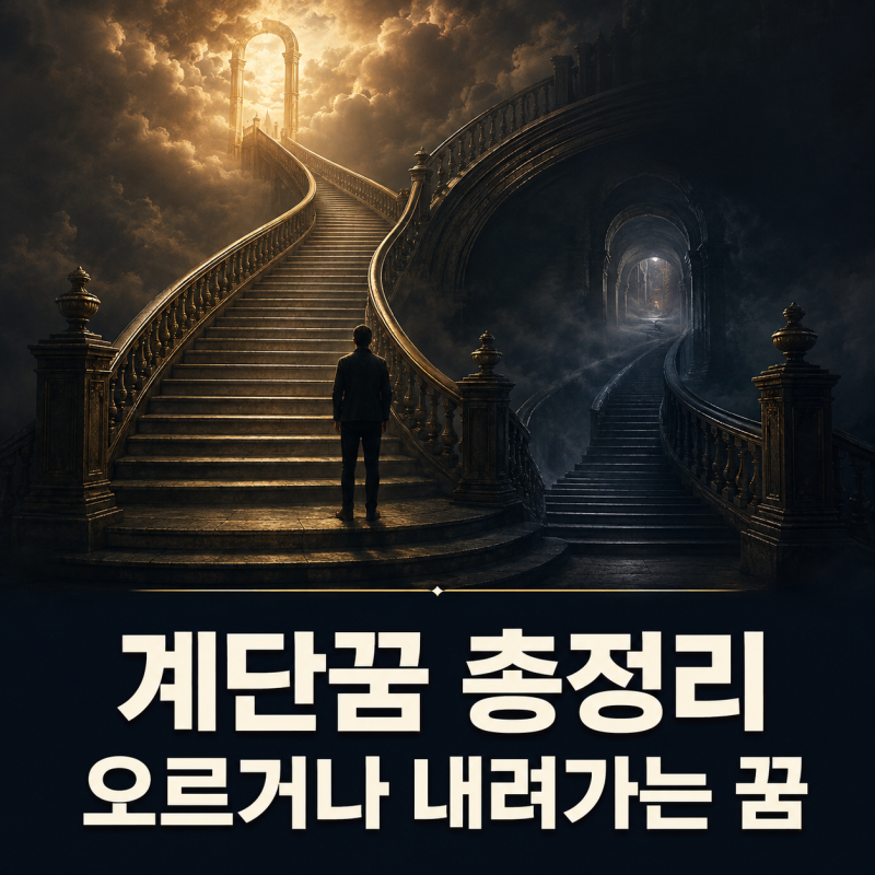 계단꿈 총정리｜계단을 오르거나 내려가는 꿈