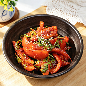 불없이 만드는 냉파요리 토마토김치 루꼴라요리 레시피 여름김치 만들기