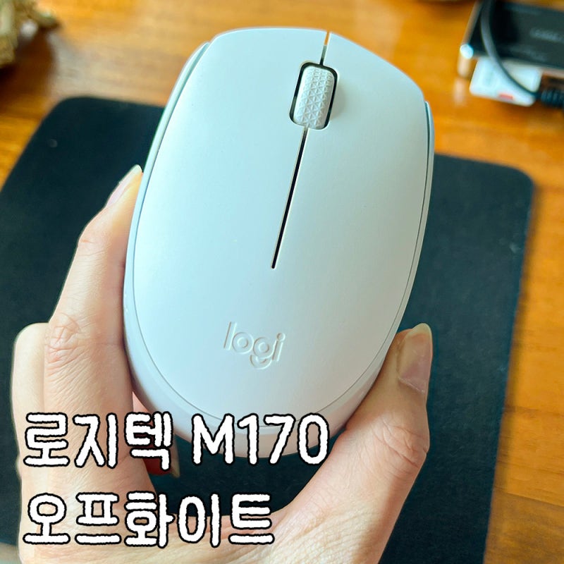 [가성비 무선마우스 추천] 데스크테리어의 완성, 로지텍 M170 오프화이트 솔직 후기! 왼손잡이....