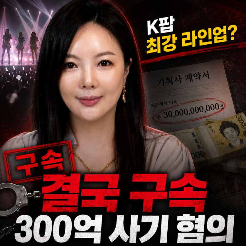 "K팝 최강 라인업 완성했다더니..." 결국 300억 사기 혐의로 구속된 연예기획사 여성 회장
