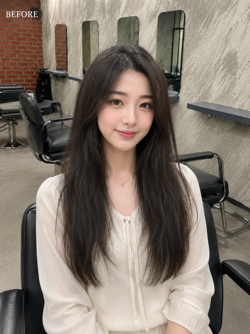 붉은기 없이 차분하게, 여름 분위기 바꿔준 민트브라운 염색|수원휘유더캐릭터헤어