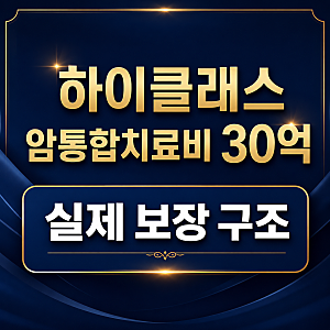 DB손해보험 하이클래스 암통합치료비 30억, 실제 보장 구조는?