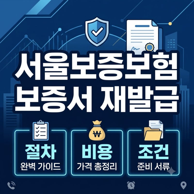 [직장인/사업자 필독] SGI 서울보증보험 보증서 재발급 조건 및 모바일 출력 방법
