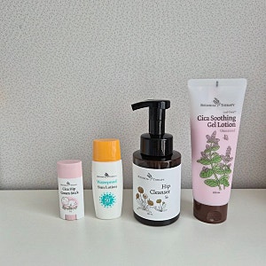 [보타니컬테라피] 여름철 피부 고민 4종 : 아기 선크림, 아기 수딩젤, 엉덩이클렌저 , 기저귀 ....