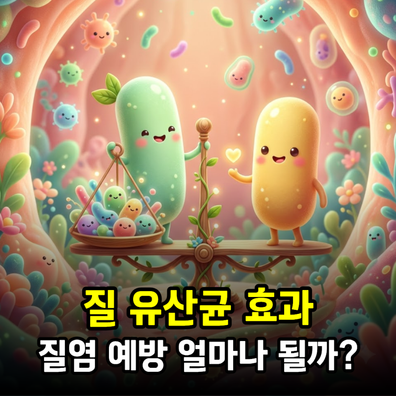질 유산균 효과, 질염 예방 얼마나 될까?