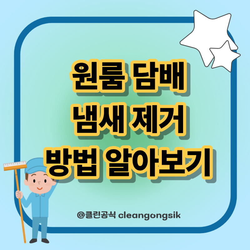 원룸 담배 냄새 제거, 셀프 시도 전 꼭 알아야 할 3가지