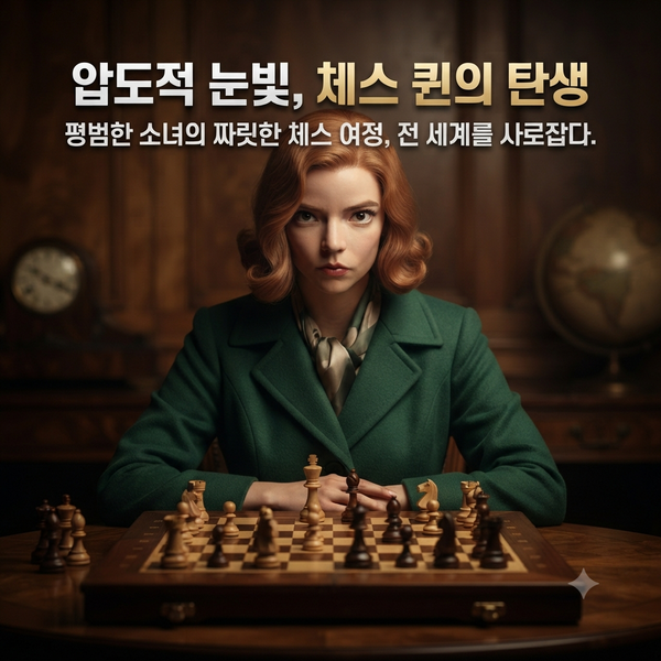 "체스가 이렇게 섹시했나?" 전 세계 6,200만 명을 홀린 퀸스 갬빗의 마법
