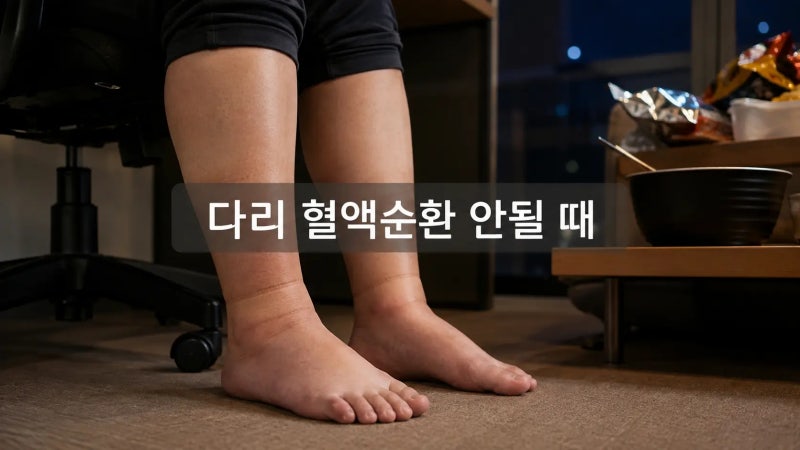 다리 혈액순환 안될 때? 저림·붓기·하지정맥류 구별법