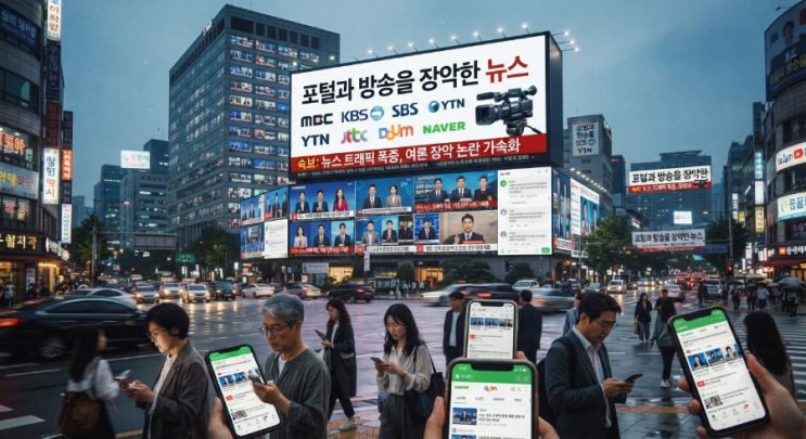 2026년 8월 6일, 포털과 방송을 장악한 뉴스