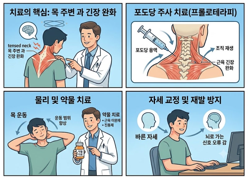 목 통증과 함께 찾아오는 어지럼증, '경추성 어지럼증'일 수 있습니다